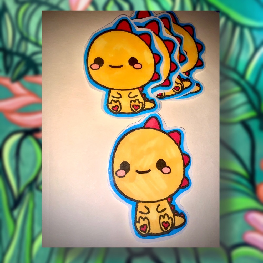 ππ± Yellow Baby Dino Sticker πΈπ«